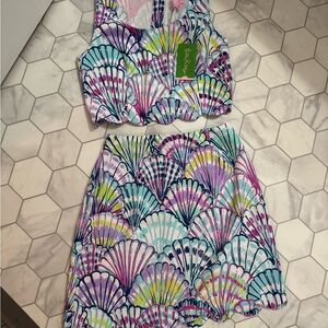 Lilly Pulitzer Cadden Set Serene Blue Oh Shello